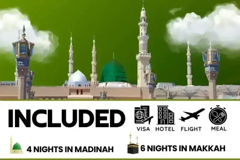 5 Star December Umrah Package For 10 Nights