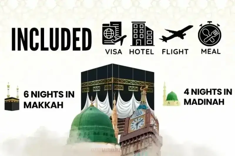 5 Star July Umrah Package For 10 Nights