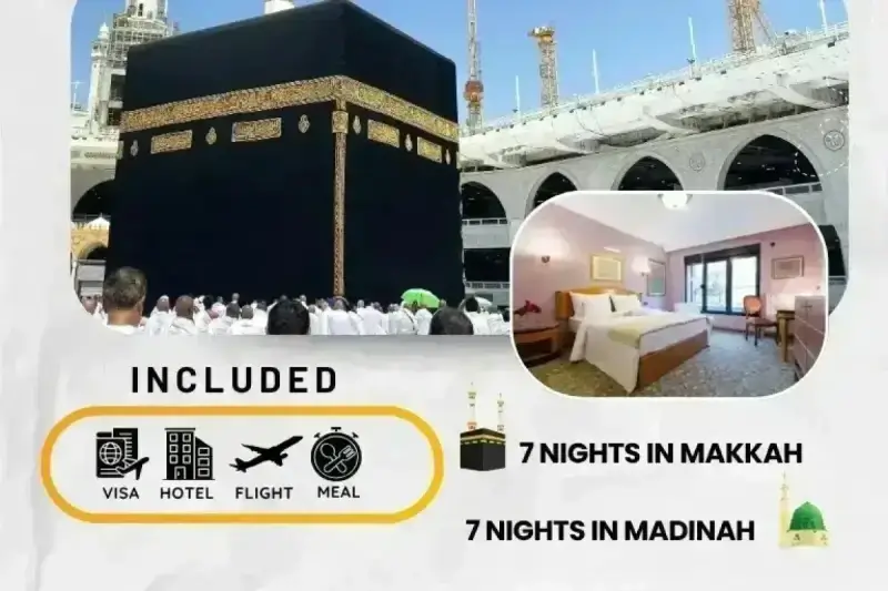 4 Star Umrah Package For 14 Nights From Ireland
