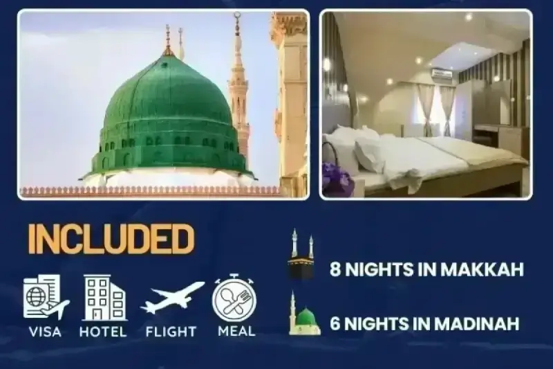 3 Star Umrah Package For 14 Nights From Ireland