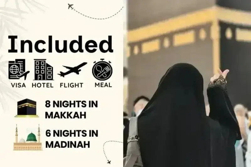 5 Star August Umrah Package For 14 Nights