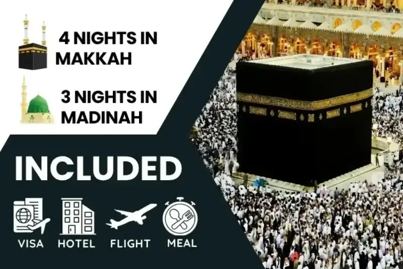 5 Star 7 Nights Umrah Package For September