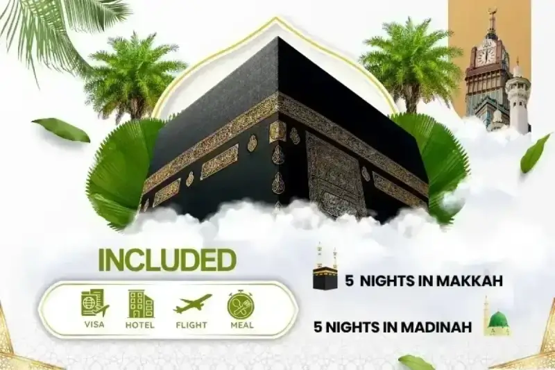 5 Star Umrah Package For 10 Nights From Ireland